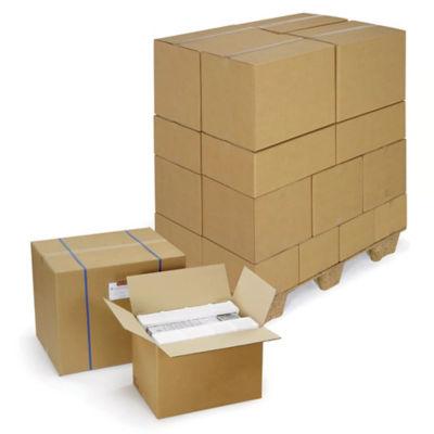 Caisse carton brune double cannelure RAJA 31x22x15 cm, lot de 15_0