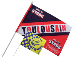 Drapeaux supporters tissu ou papier_0