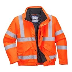 Portwest - Blouson de travail chaud avec col doublé polaire HV Orange Taille 6XL - XXXXXXL orange 5036108298983_0