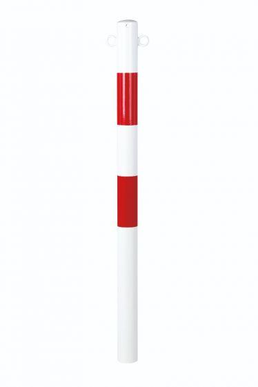 Potelet 60 mm h 1000 mm rouge-blanc - 4250912300057_0