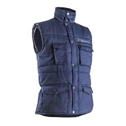 Coverguard - Gilet de travail chaud sans manches en coton et polyester bleu marine POLENA Bleu Marine Taille XL - XL bleu 3435241524225_0