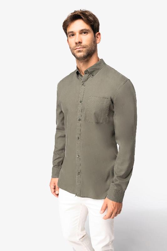 Chemise écoresponsable en lyocell homme  -  Réf: NS513_0