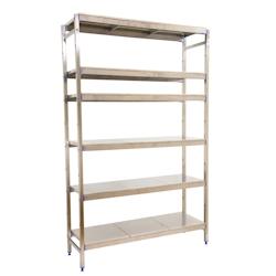 SimonRack Étagère en acier inoxyable initiel SIMONINOX 6 plateaux 2000x860x500 mm (haut x largeur x profondeur) - 8425437073663_0