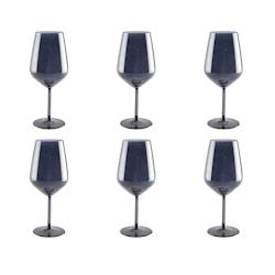 Aulica Verres A Vin Noir - Lot De 6 - noir verre 955917_0