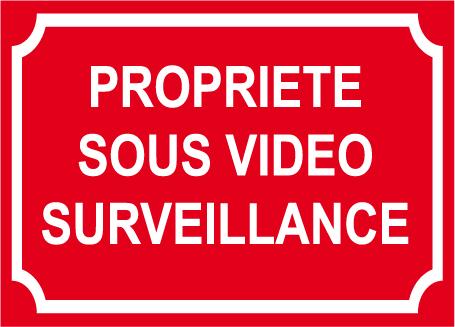 Panneau de dissuasion propriéte sous vidéo surveillance_0