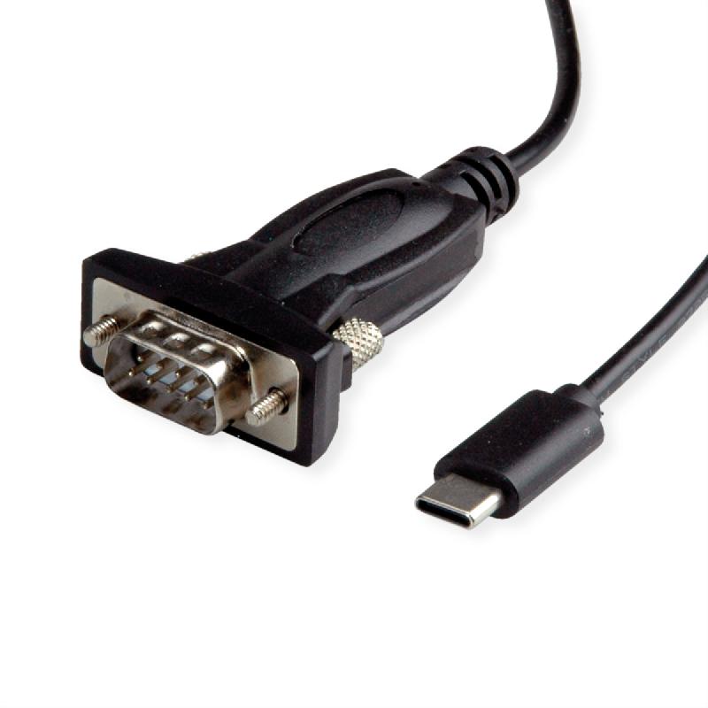 VALUE Convertisseur USB / Série, Type C - RS232, noir, 1,8 m_0