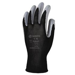 Coverguard - Gants manutention noir gris enduit nitrile EUROLITE 1NIBB (Pack de 12) Noir / Gris Taille 7 - 5450564004559_0