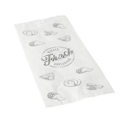 Papstar 1 lots de 1000 Sacs pour boucherie en papier kraft avec ficelle 28 cm x 14 cm x 6 cm - blanc papier 82664_0