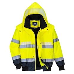 Portwest - Blouson de travail 3 en 1 GLOWTEX HV Jaune Taille 3XL - XXXL jaune 5036108286188_0