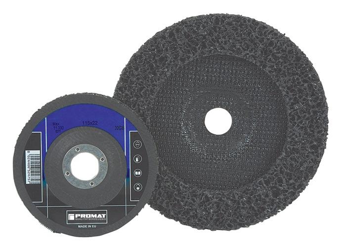 Disque de nettoyage grossier D.115x22 mm extra grossier perçage 22,23 mm PROMAT_0