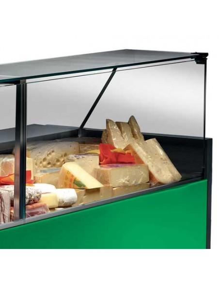 Vitrine canalisable - Froid ventilé, Acier inox - Référence: ONYX 90-2500-N/VD_0