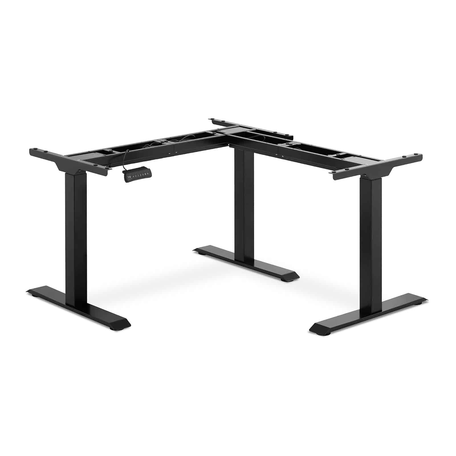 Bureau d'angle assis debout - hauteur : 69 - 118 cm - largeur : 90 - 150 cm (gauche) / 110 - 190 cm (droite) - angle : 90° - 150 kg - 14_0005940_0