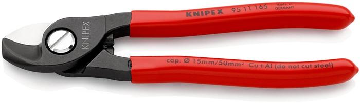 Coupe-câble longueur 165 mm revêtement en plastique KNIPEX_0