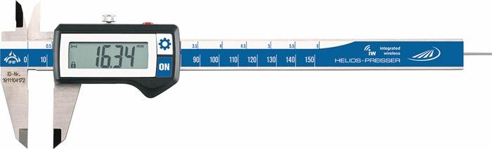 Pied à  coulisse DIN 862 DIGI-MET® IP67 150 mm interface fonctionnelle numérique rond (1,5 mm) HELIOS PREISSER_0