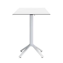 Restootab - Table haute pliable Nemo blanche pour intérieur/extérieur 60x60 - blanc TB-NEMFF1-6060C-BLANC_0