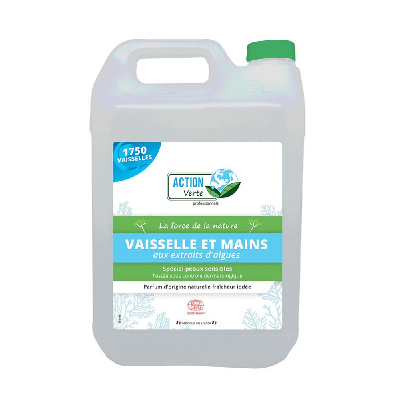 Liquide vaisselle 2 en 1 algues action verte 5 L_0