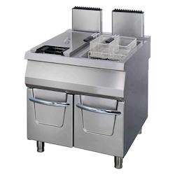 Maxima Premium friteuse - 2 x 22 L - unité double - profondeur 90 cm - avec robinet de vidange - gaz - 3701117761989_0