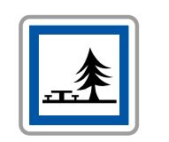Panneau de signalisation indication: Emplacement pour pique-nique - CE7_0