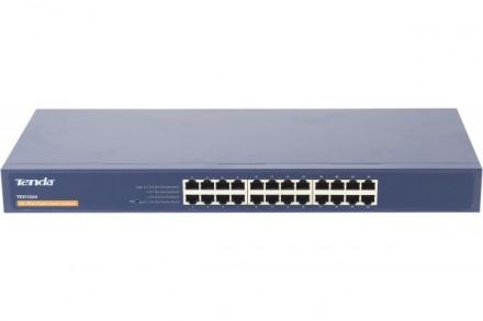 TENDA TEH1224 SWITCH FANLESS 24 PORTS 10/100 WEB MANAGEABLE_0