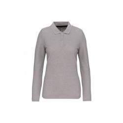 Polo manches longues femme WK. Designed To Work gris T.XS WK Designed To Work - XS gris polyester 3663938185965_0