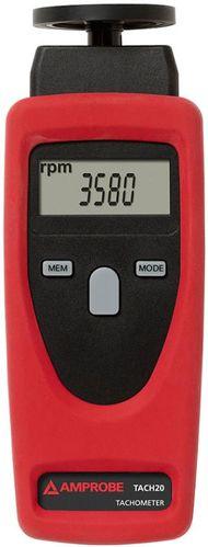 Tachymètre portable avec et sans contact, 1-99999 rpm - AMPTACH20_0