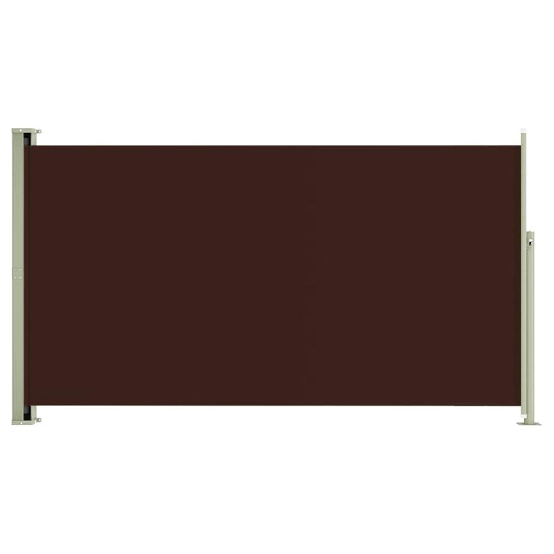 AUVENT PARAVENT STORE BRISE-VUE LATÉRAL RÉTRACTABLE DE PATIO JARDIN TERRASSE BALCON PROTECTION VISUELLE ÉCRAN 170 X 300 CM MARRON 02_0007316_0