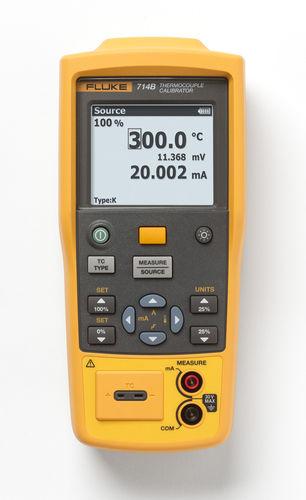 Calibrateur de température thermocouple, 0.015%, mesure 4-20ma - FLU714B_0