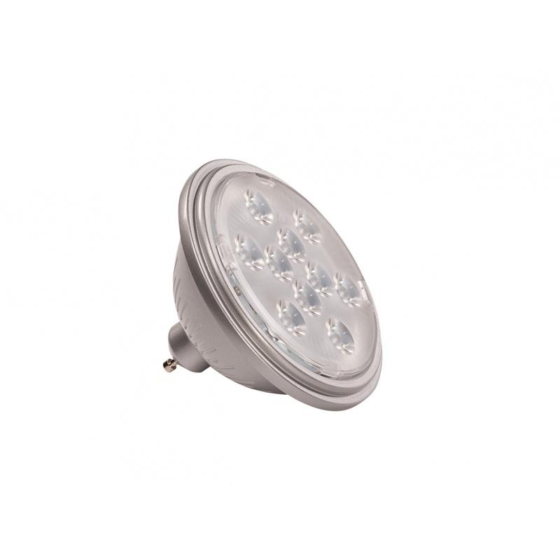 Led qpar111 gu10, 13°, gris argent, 2700k, 730lm_0