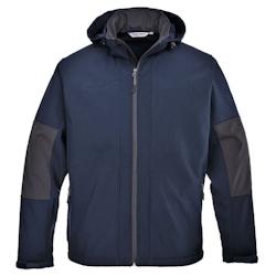 Portwest - Softshell de travail avec capuche Bleu Marine Taille L - L bleu polyester 5036108262984_0