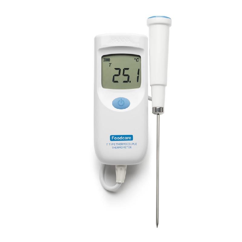 Thermomètre compact étanche à thermocouple type T avec sonde fixe, câble 1 m - HI935008_0