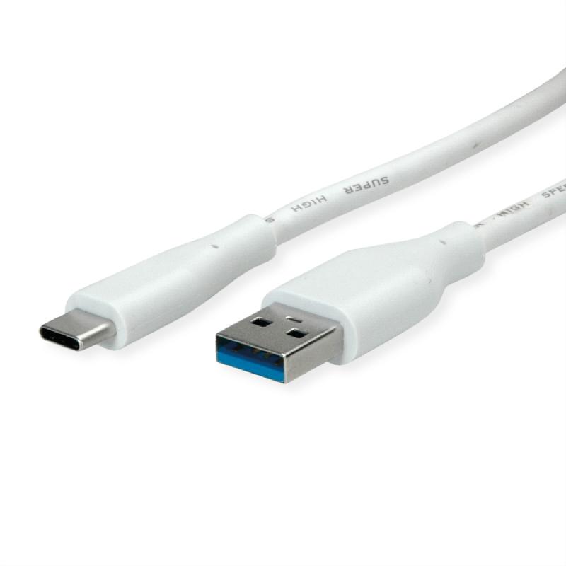 VALUE Câble USB 3.2 Gen 1, A-C, M/M, blanc, 2 m_0