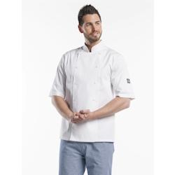 Chaud Devant  21703 Veste de Chef Hilton Poco Blanc Manches Courtes | S - S blanc 21703_0