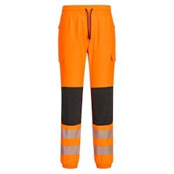 Portwest - Pantalon de travail confortable haute visibilité Flexi classe 2 KX3 Orange / Noir Taille XL - XL 5036108374496_0