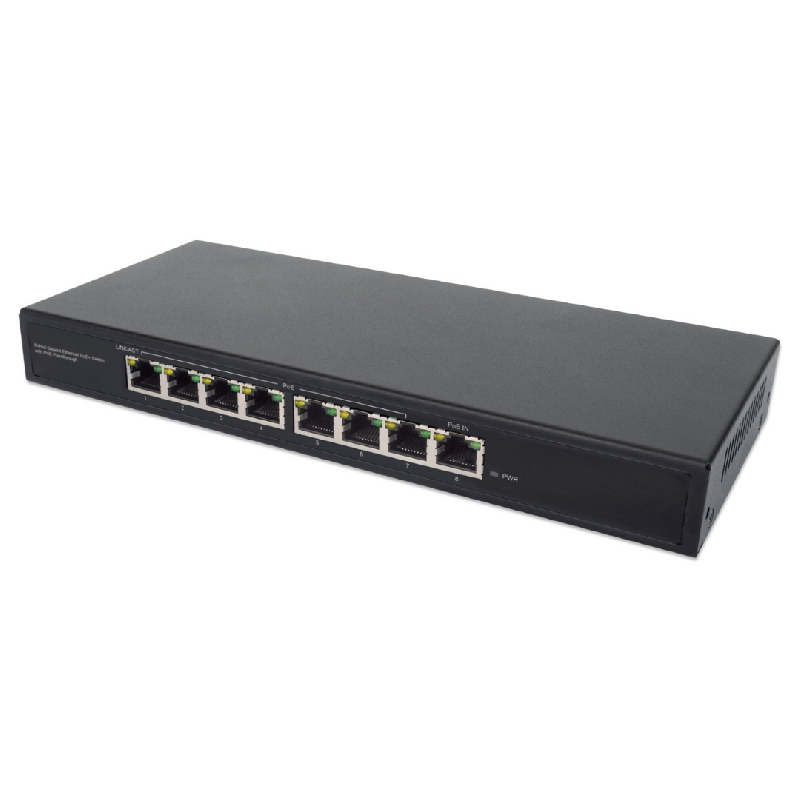 Switch PoE+ Ethernet Gigabit 8 ports - 85W PoE, Desktop - Bravour®_0