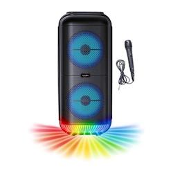 Enceinte Karaoké Lumineuse - Inovalley - Ka22-bth - Bluetooth V5.0 - 49 Cm - 500 W - Noir - 3760024829373_0