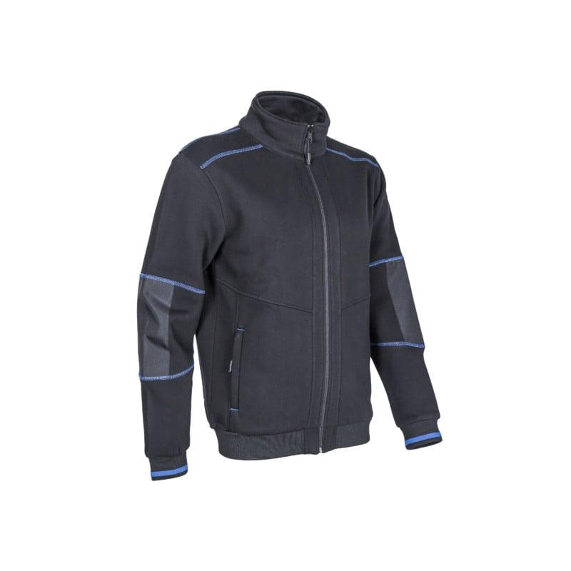 Veste thermique - KIJI - Molleton 70% CO/30% PES 300g/m2 + Empiècements 300D Oxford - Noir - COVERGUARD | 5KIJ01_0