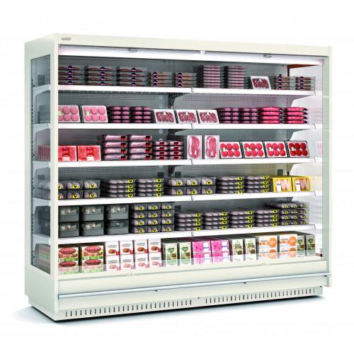 Vitrine murale supermarché ouverte 700 l régime m1 : (-1) / (+5) - 1250x791x2060 - RMS20133-12-M1_0