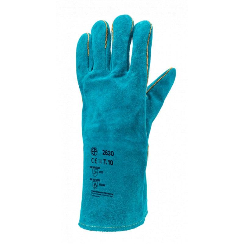 Gants EUROWELD 2630 croûte vachette vert, doublé molleton - COVERGUARD | MO2630_0