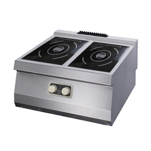 Heavy Duty cuisinière à induction - 2 brûleurs - unité double - profondeur 70 cm - électrique_0