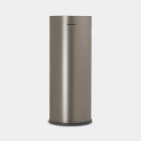 Distributeur de papier hygiénique ReNew Platinum - Brabantia UGS280542 - acier - 3 rouleaux - design minimaliste pour une hygiène parfaite_0