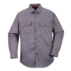 Portwest - Chemise de travail résistante à la flamme BIZFLAME 88/12 Gris Taille 4XL - XXXXL gris 5036108267743_0