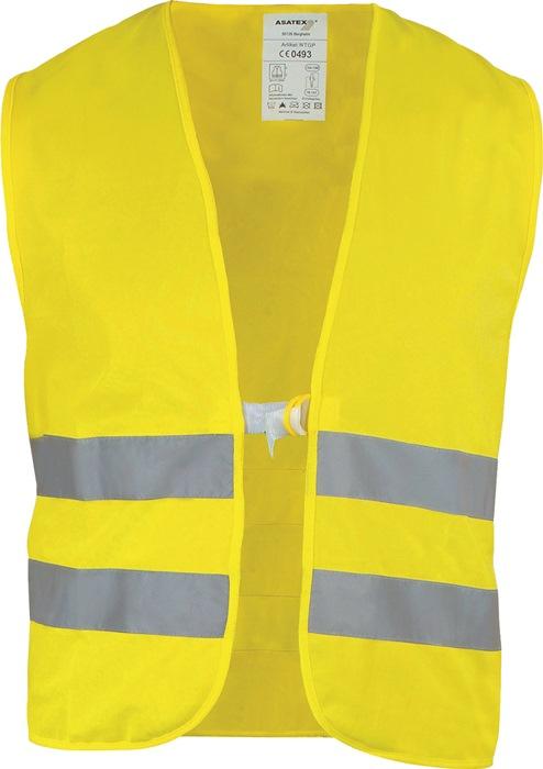 Gilet de signalisation taille universal jaune EN 20471 Kl. 2 ASATEX_0