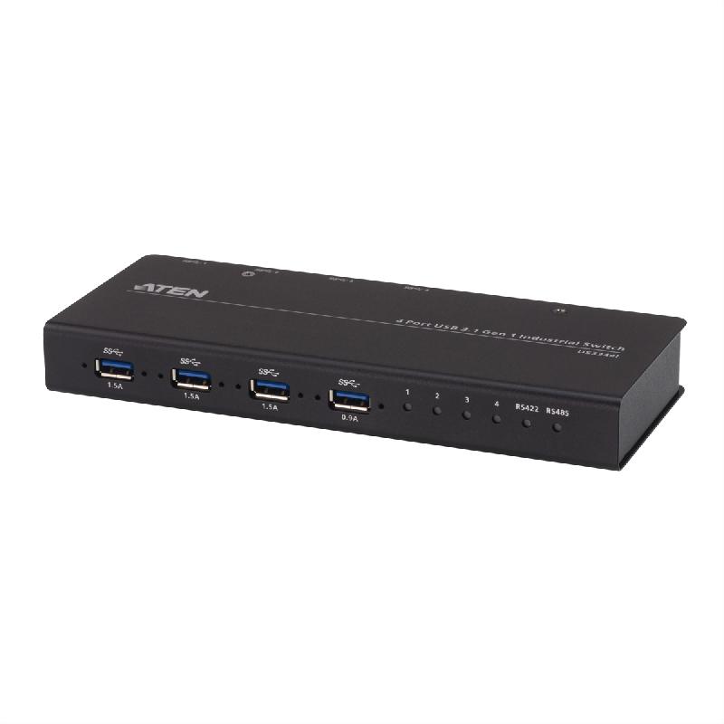 ATEN US3344i Commutateur de hub industriel USB 3.1 Gen1 4 x 4_0