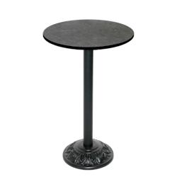 Restootab - Mange-debout style bistrot Ø60cm marquina - noir TB-VRSFF-R60M-MARQ_0