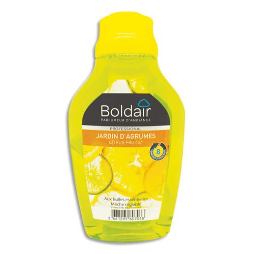 Boldair flacon mèche 375 ml réglable, aux huiles essentielles, parfum jardin d'agrumes professional_0
