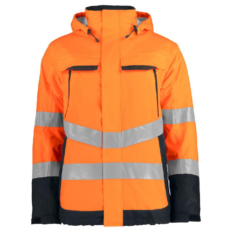 PROJOB Parka softshell dblée HV org/noir M_0