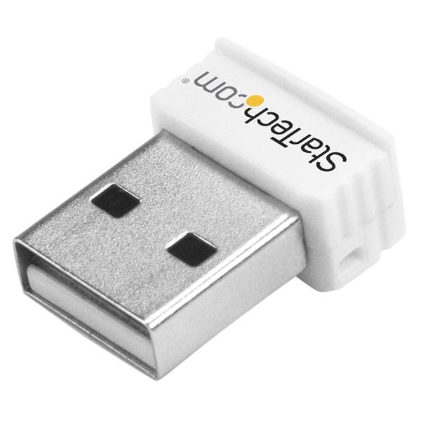 StarTech.Com Mini Clé USB Sans Fil N 150 Mbps - Adaptateur USB WiFi 802.11n/g 1T1R - Blanc_0