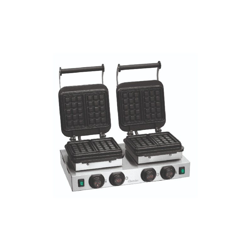 Gaufrier inox double gaufre de Bruxelles, 4400 W, 220 V - MONO_0