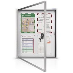 MAGNETOPLAN vitrine d'affichage extérieur pour 4 formats A4 CC 65 x 79 cm - 4013695033112_0