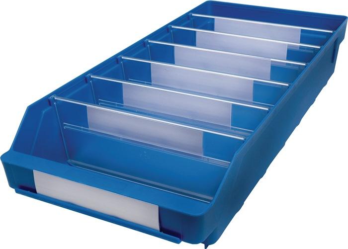 Boîte pour étagère L500xl240xH95mm bleue PP_0